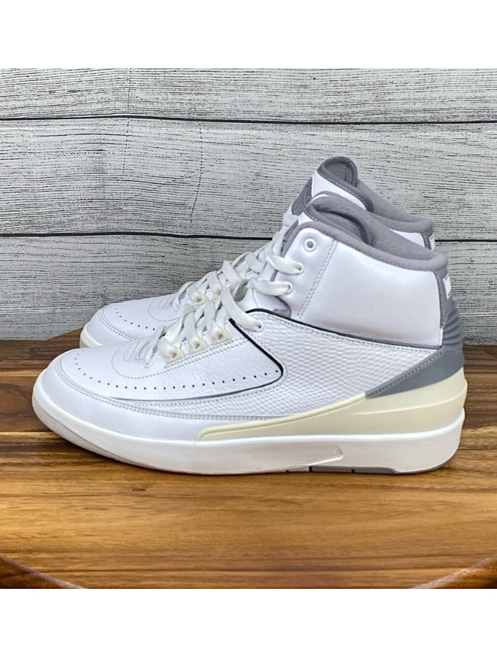 Nike Air Jordan 2 Retro White Cement Grey Men’s Shoes DR8884-100 Sneaker Size 9